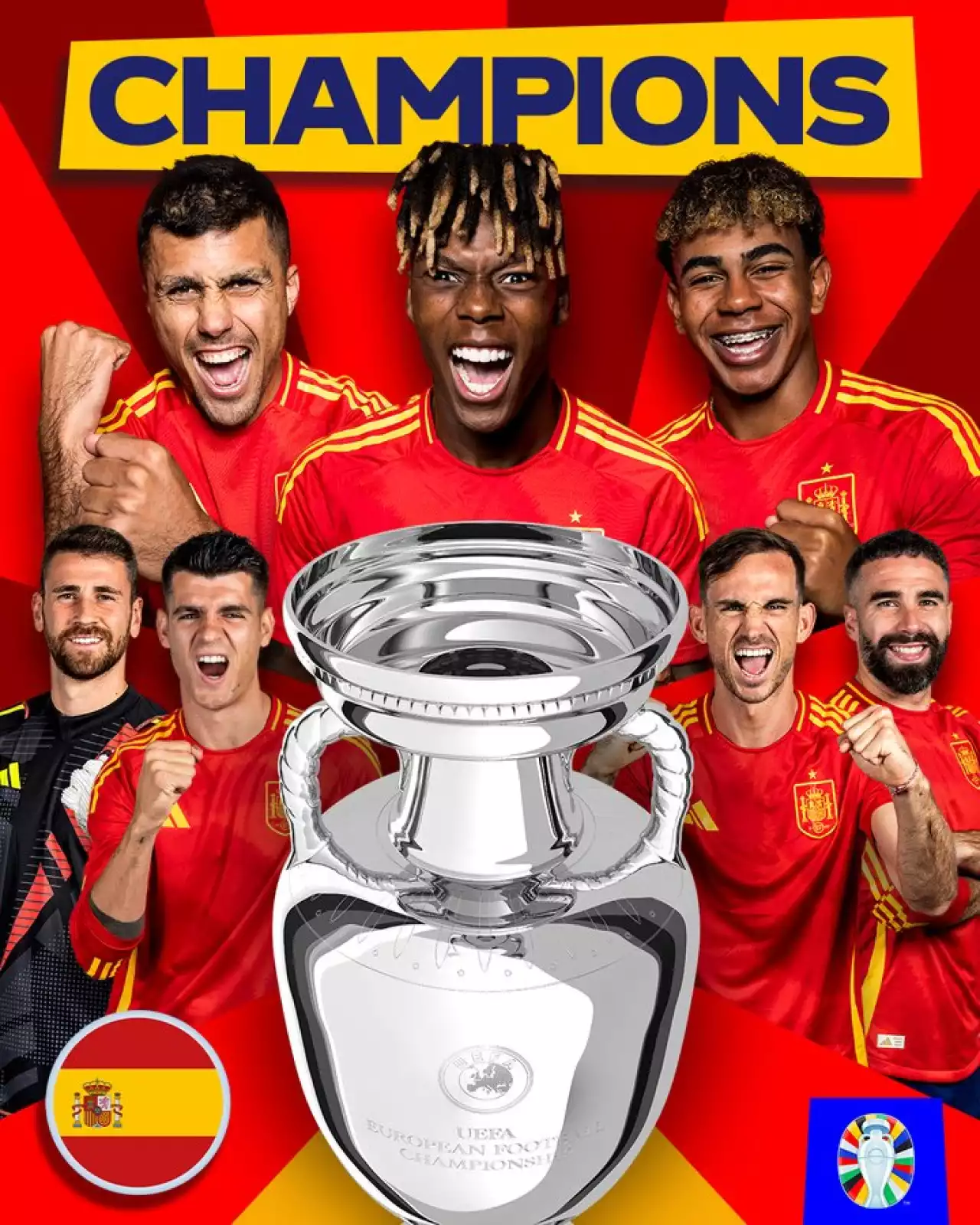 Испания стала чемпионом Евро-2024