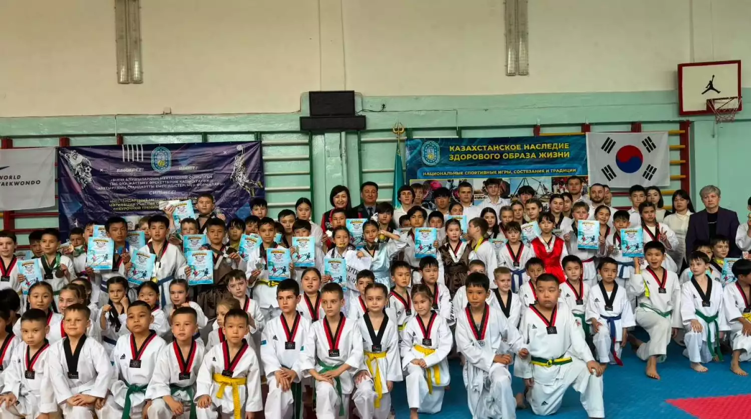 Спорт против наркотиков: турнир по таеквандо в Таразе собрал более 200 участников